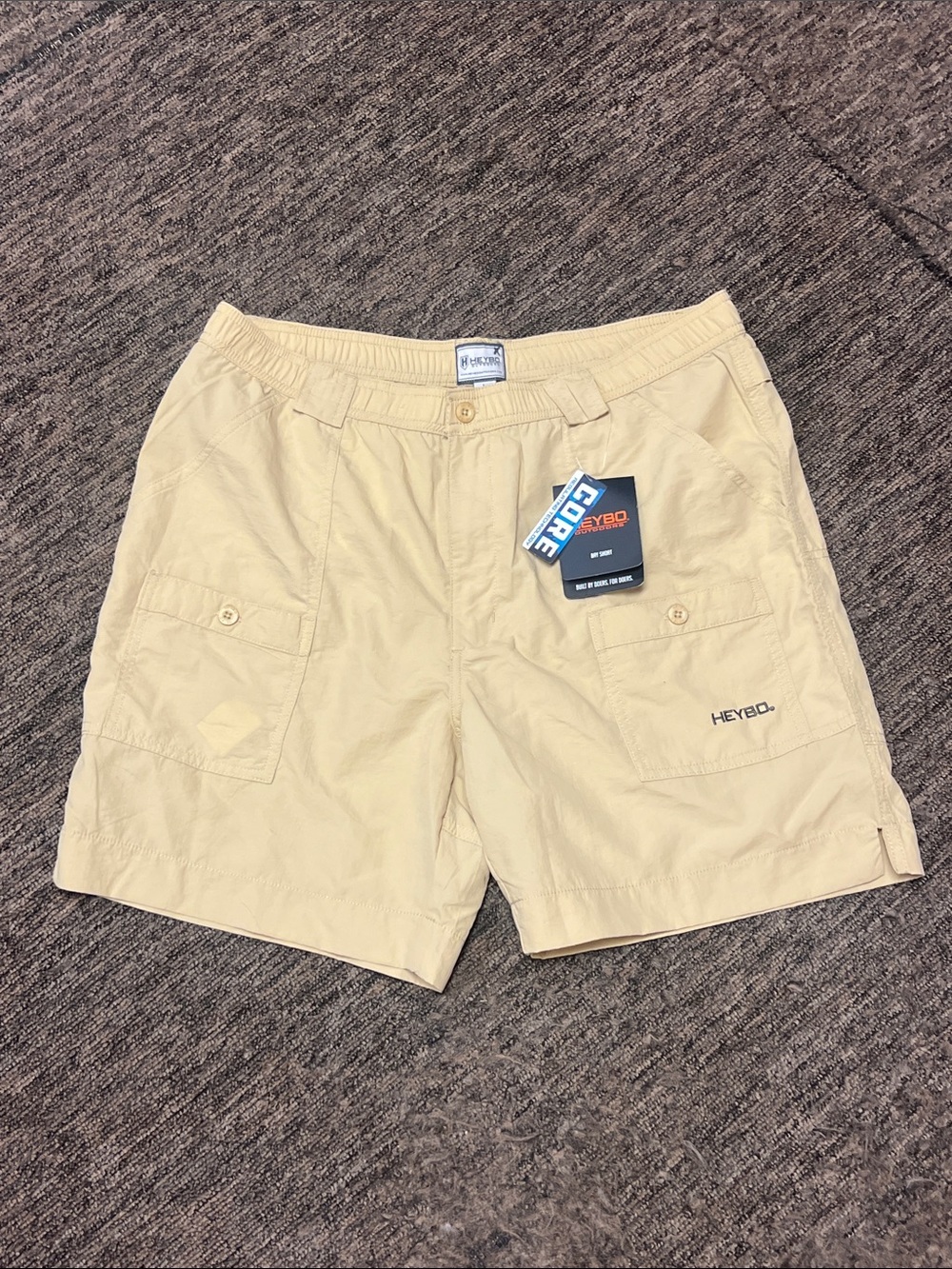 HETBO Outdoors Men’s Bay Shorts in khaki size L NWT